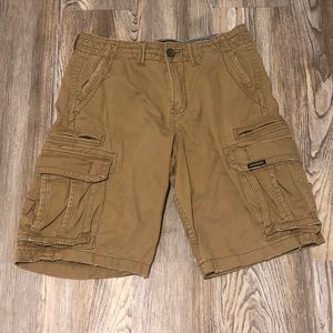 Khaki cargo shorts